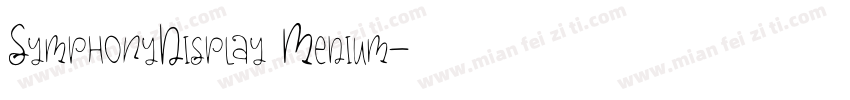 SymphonyDisplay Medium字体转换